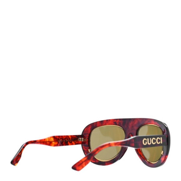 💯 New Original GUCCIAcetate Oversize Sunglasses GG1152S Tortoise - Picture 5 of 17
